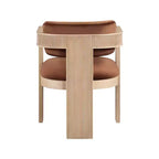 Meridian Furniture, Sedia da Pranzo Sacha in Velluto, Set da 2