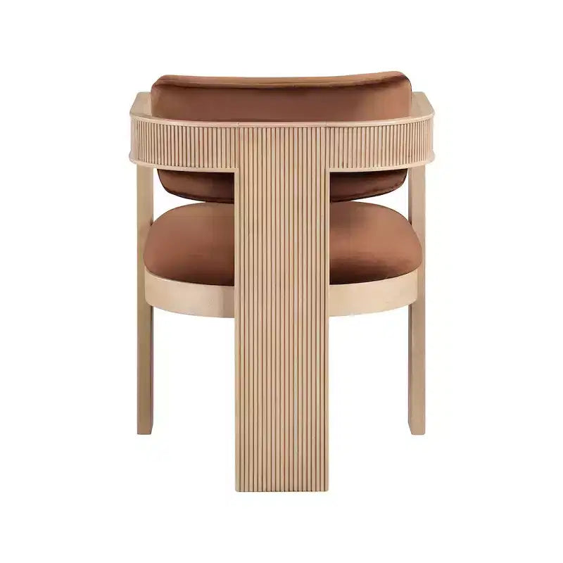 Meridian Furniture, Sedia da Pranzo Sacha in Velluto, Set da 2
