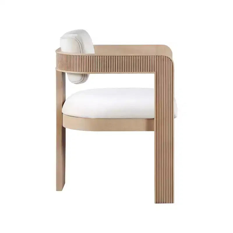 Meridian Furniture, Sedia da Pranzo Sacha in Velluto, Set da 2