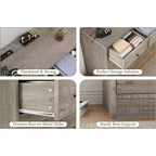 Comò a 12 cassetti, comò nero grande a 6 cassetti per camera da letto, comò e cassettiere in legno per camera da letto, soggiorno
