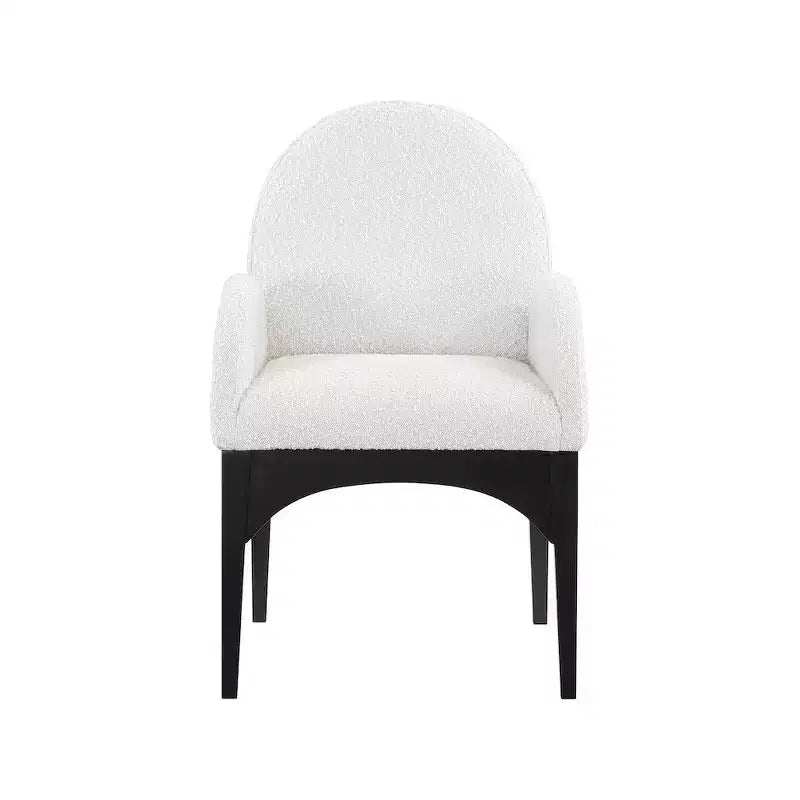 Meridian Furniture, Sedia da pranzo Waldorf in tessuto Bouclé