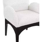 Meridian Furniture, Sedia da pranzo Waldorf in tessuto Bouclé