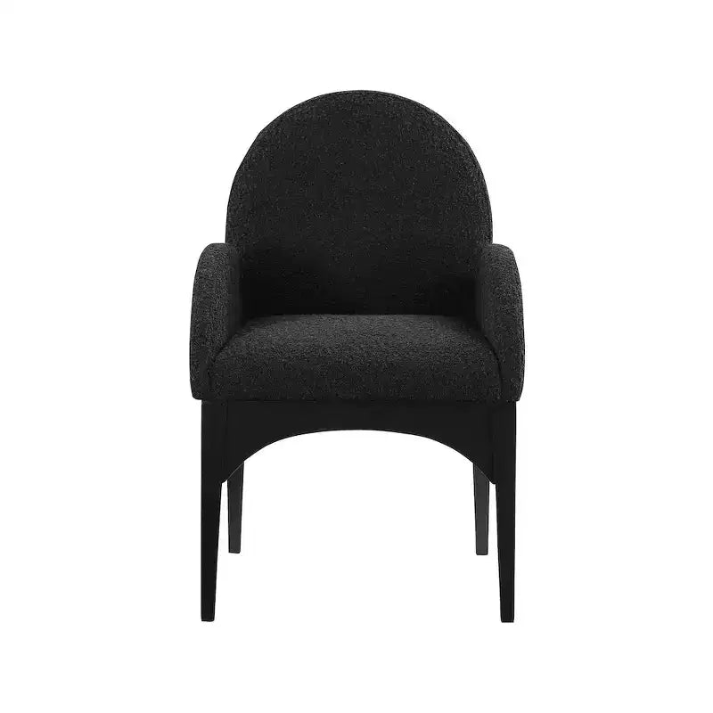 Meridian Furniture, Sedia da pranzo Waldorf in tessuto Bouclé