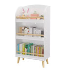 Libreria per bambini, Scaffale a 3 ripiani, Organizer per libri, Organizer per mobiletto porta giocattoli, Bianco
