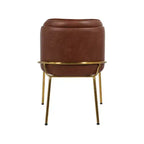 Meridian Furniture, Sedia da pranzo Jagger in pelle vegana, set da 2