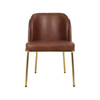 Meridian Furniture, Sedia da pranzo Jagger in pelle vegana, set da 2