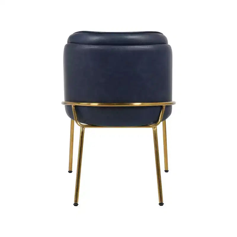 Meridian Furniture, Sedia da pranzo Jagger in pelle vegana, set da 2