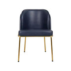 Meridian Furniture, Sedia da pranzo Jagger in pelle vegana, set da 2