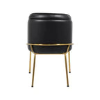 Meridian Furniture, Sedia da pranzo Jagger in pelle vegana, set da 2