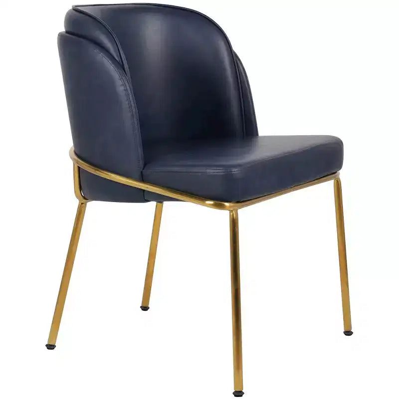 Meridian Furniture, Sedia da pranzo Jagger in pelle vegana, set da 2