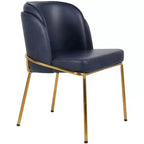Meridian Furniture, Sedia da pranzo Jagger in pelle vegana, set da 2