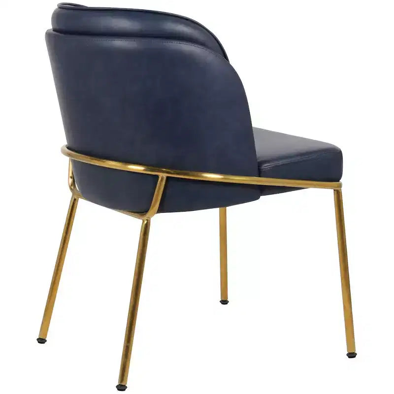 Meridian Furniture, Sedia da pranzo Jagger in pelle vegana, set da 2