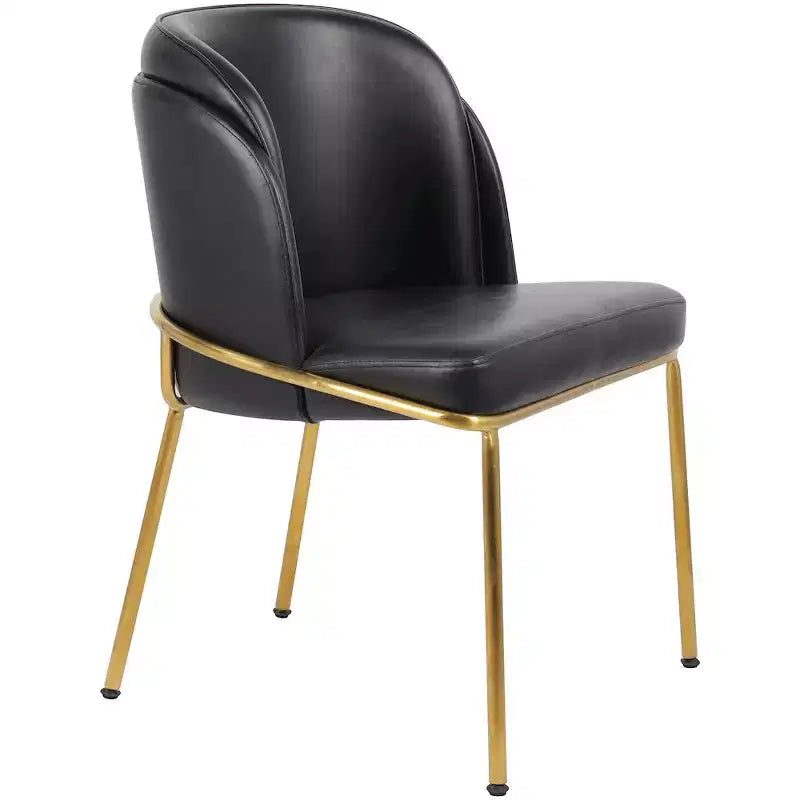 Meridian Furniture, Sedia da pranzo Jagger in pelle vegana, set da 2