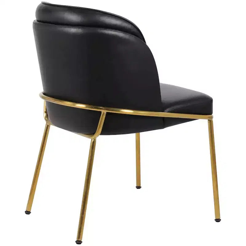 Meridian Furniture, Sedia da pranzo Jagger in pelle vegana, set da 2
