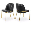 Meridian Furniture,Jagger Vegan Leather Dining Chair, Set of 2