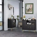 Mobile da Cucina a Microonde da 40 pollici, Credenza a Buffet, Mobile Contenitore, Mobile Bar per Caffè con Ripiani Regolabili, 2 Cassetti e 2 Ante, per la Casa