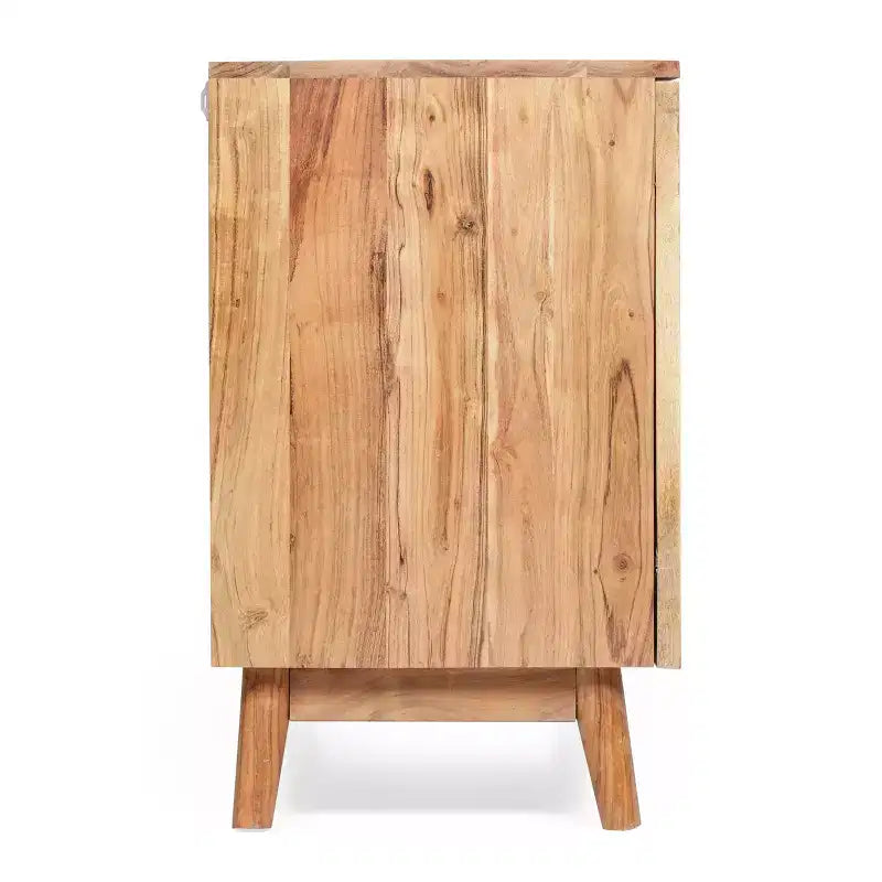 Christopher Knight Home Grimsley, Credenza/Mobile Contenitore in Legno di Acacia con Ripiani e 2 Ante
