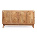 Christopher Knight Home Grimsley, Credenza/Mobile Contenitore in Legno di Acacia con Ripiani e 2 Ante