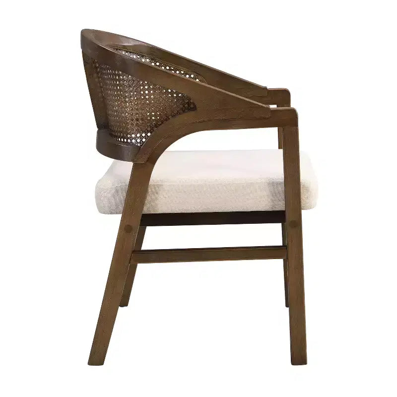 Christopher Knight Home Ilumia Set da 7 Pezzi Rustico in Rattan e Gomma, Sedie da Pranzo Imbottite con Tavolo Ovale a Doppio Basamento