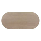 Christopher Knight Home Ilumia Set da 7 Pezzi Rustico in Rattan e Gomma, Sedie da Pranzo Imbottite con Tavolo Ovale a Doppio Basamento