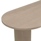 Christopher Knight Home Ilumia Set da 7 Pezzi Rustico in Rattan e Gomma, Sedie da Pranzo Imbottite con Tavolo Ovale a Doppio Basamento