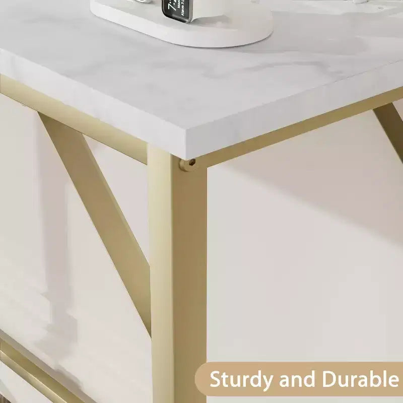 Acekool Tavolino consolle moderno con caricabatterie integrato, tavolo da ingresso, tavolino da divano con USB/prese