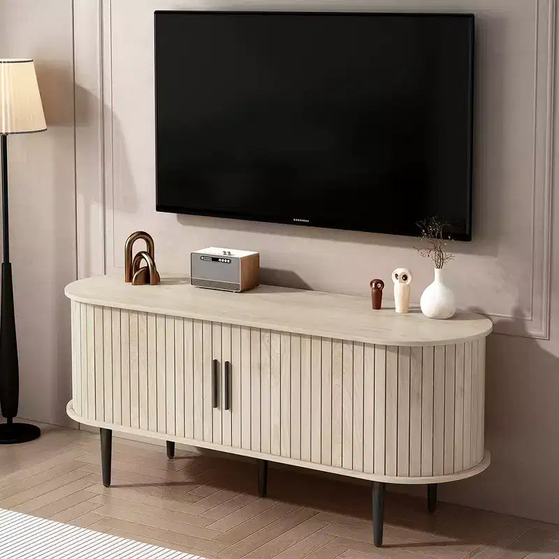 Mobile TV GDFStudio Fennik in Legno, Stile Moderno di Metà Secolo con Anta Scorrevole