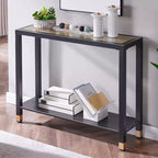 Probe Hues 41Console Table with Narrow Shelf Storage for Small Spaces