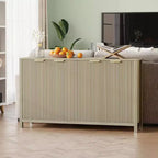 Acekool Madia a Buffet Smerlata, Mobile Contenitore Moderno a 4 Ante con Ripiani Regolabili per Cucina, Sala da Pranzo, Soggiorno o Ingresso