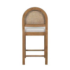 Sgabelli da bancone imbottiti Christopher Knight Home Kinich Boho in rattan e legno di gomma (set da 2)