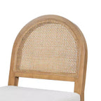 Sgabelli da bancone imbottiti Christopher Knight Home Kinich Boho in rattan e legno di gomma (set da 2)