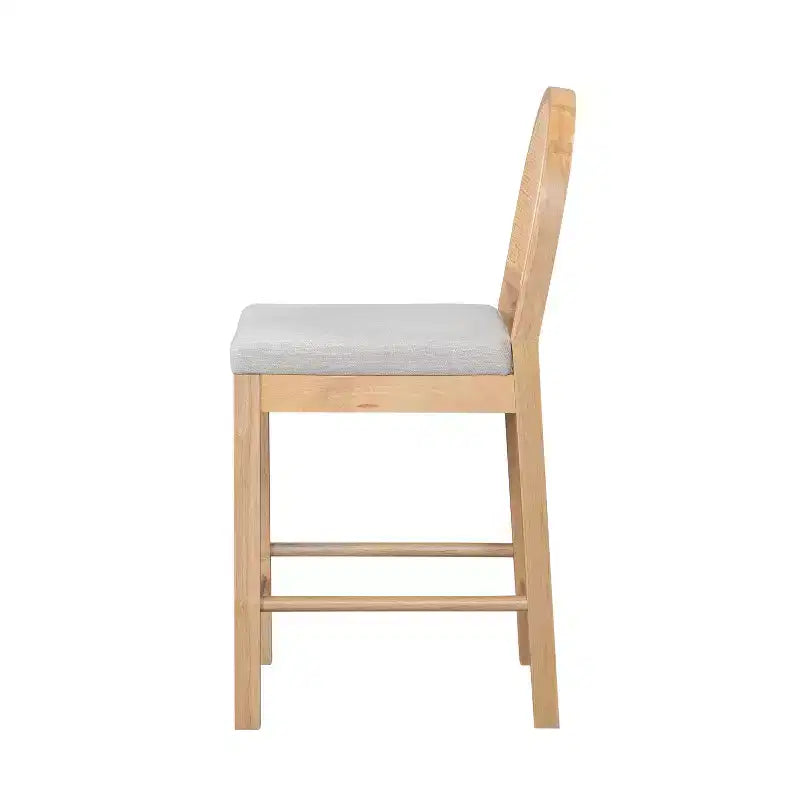 Sgabelli da bancone imbottiti Christopher Knight Home Kinich Boho in rattan e legno di gomma (set da 2)