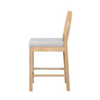Sgabelli da bancone imbottiti Christopher Knight Home Kinich Boho in rattan e legno di gomma (set da 2)
