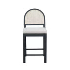 Sgabelli da bancone imbottiti Christopher Knight Home Kinich Boho in rattan e legno di gomma (set da 2)