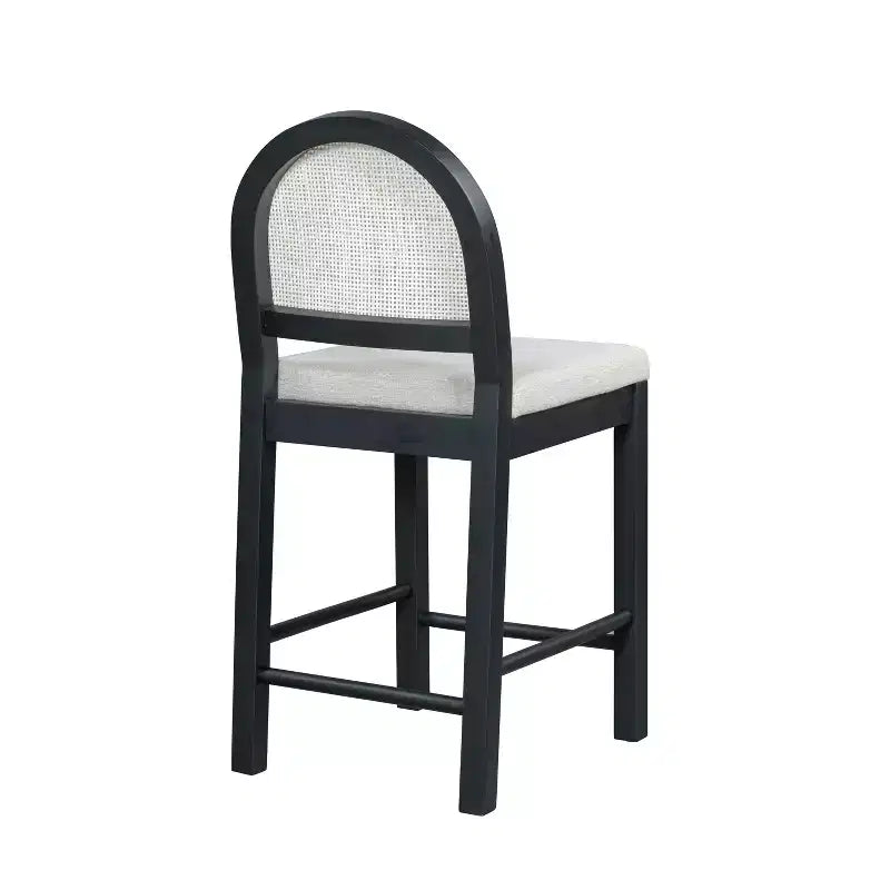 Sgabelli da bancone imbottiti Christopher Knight Home Kinich Boho in rattan e legno di gomma (set da 2)