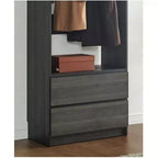 HomeStock Prosper 32 Cabina armadio in legno con due cassetti