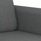 vidaXL Poltrona Imbottita Singola Divano da Soggiorno in Tessuto - Grigio Scuro 23.6