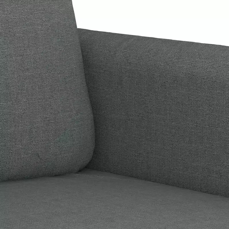 vidaXL Poltrona Imbottita Singola Divano da Soggiorno in Tessuto - Grigio Scuro 23.6