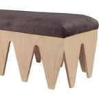 Meridian Furniture, Panca in velluto e pelliccia Altair