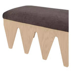 Meridian Furniture, Panca in velluto e pelliccia Altair