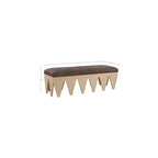 Meridian Furniture, Panca in velluto e pelliccia Altair