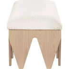 Meridian Furniture, Panca in velluto e pelliccia Altair