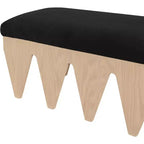 Meridian Furniture, Panca in velluto e pelliccia Altair