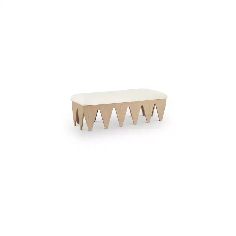 Meridian Furniture, Panca in velluto e pelliccia Altair