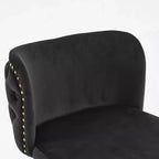 CLIHOME Set di 2 Sgabelli da Bar Girevoli Regolabili in Altezza con Base Dorata, Sgabelli da Bar Classici Rivestiti in Velluto