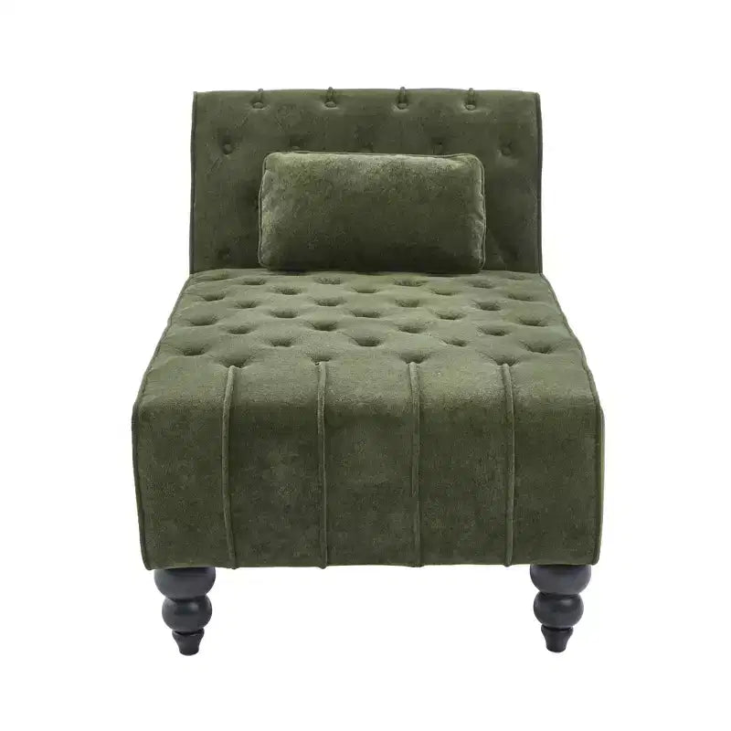 Christopher Knight Home Stroup Moderna chaise longue imbottita Glam con cuciture a rombi e bottoni a vista