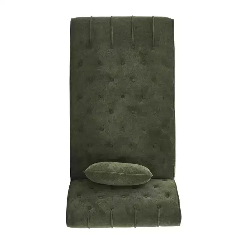Christopher Knight Home Stroup Moderna chaise longue imbottita Glam con cuciture a rombi e bottoni a vista