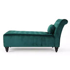 Christopher Knight Home Stroup Moderna chaise longue imbottita Glam con cuciture a rombi e bottoni a vista