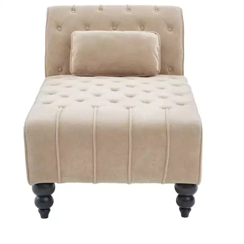 Christopher Knight Home Stroup Moderna chaise longue imbottita Glam con cuciture a rombi e bottoni a vista