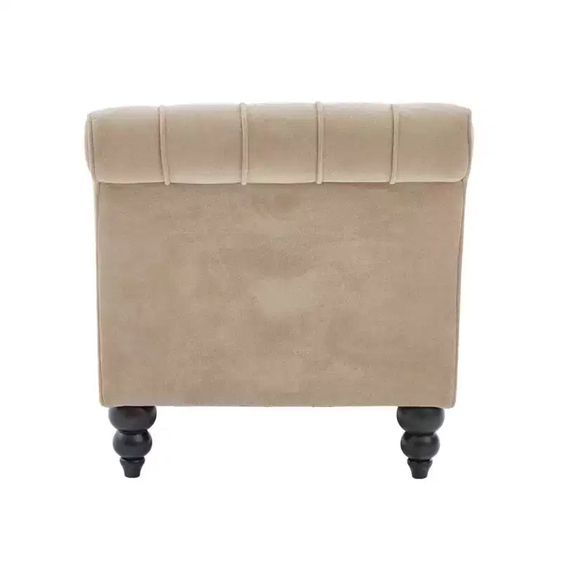 Christopher Knight Home Stroup Moderna chaise longue imbottita Glam con cuciture a rombi e bottoni a vista
